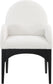 Waldorf - Boucle Dining Arm Chair With Black Legs
