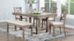 D112 - Dining Bench - Gray