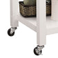 Ottawa - Kitchen Cart - Black Wooden Top & White