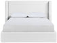 Kendall - Linen Textured Fabric Upholstered Bed