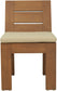 Mirella - Water Resistant Fabric Upholstered Outdoor Patio Dining Side Chair