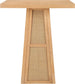 Fenwick - Cane, Oak Veneer And Solid Wood Bar Height Table