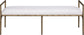 Axis - Linen Textured Cream Fabric Upholstered Bench