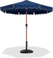 Amalfi - Patio Umbrella - Black Base / Light Brown Pole