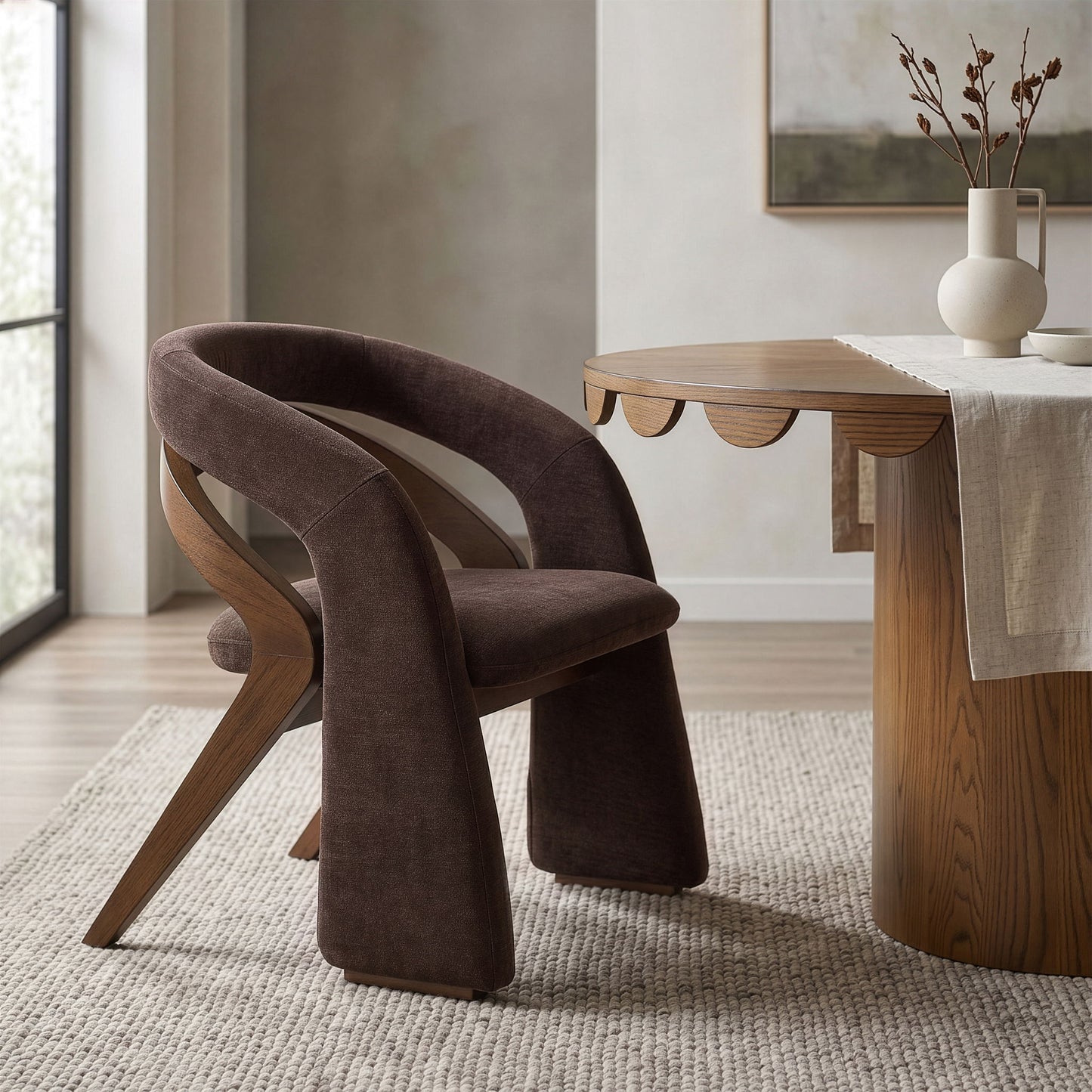 Riven - Fabric Upholstered Dining Chair