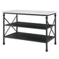 Brahm - Kitchen Island - White Marble Top & Gray