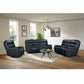 Aruba - Power Motion Sofa With Power Headrest - Pebble Navy