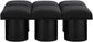 Pavilion - 6 Piece Modular Bench With Black Base