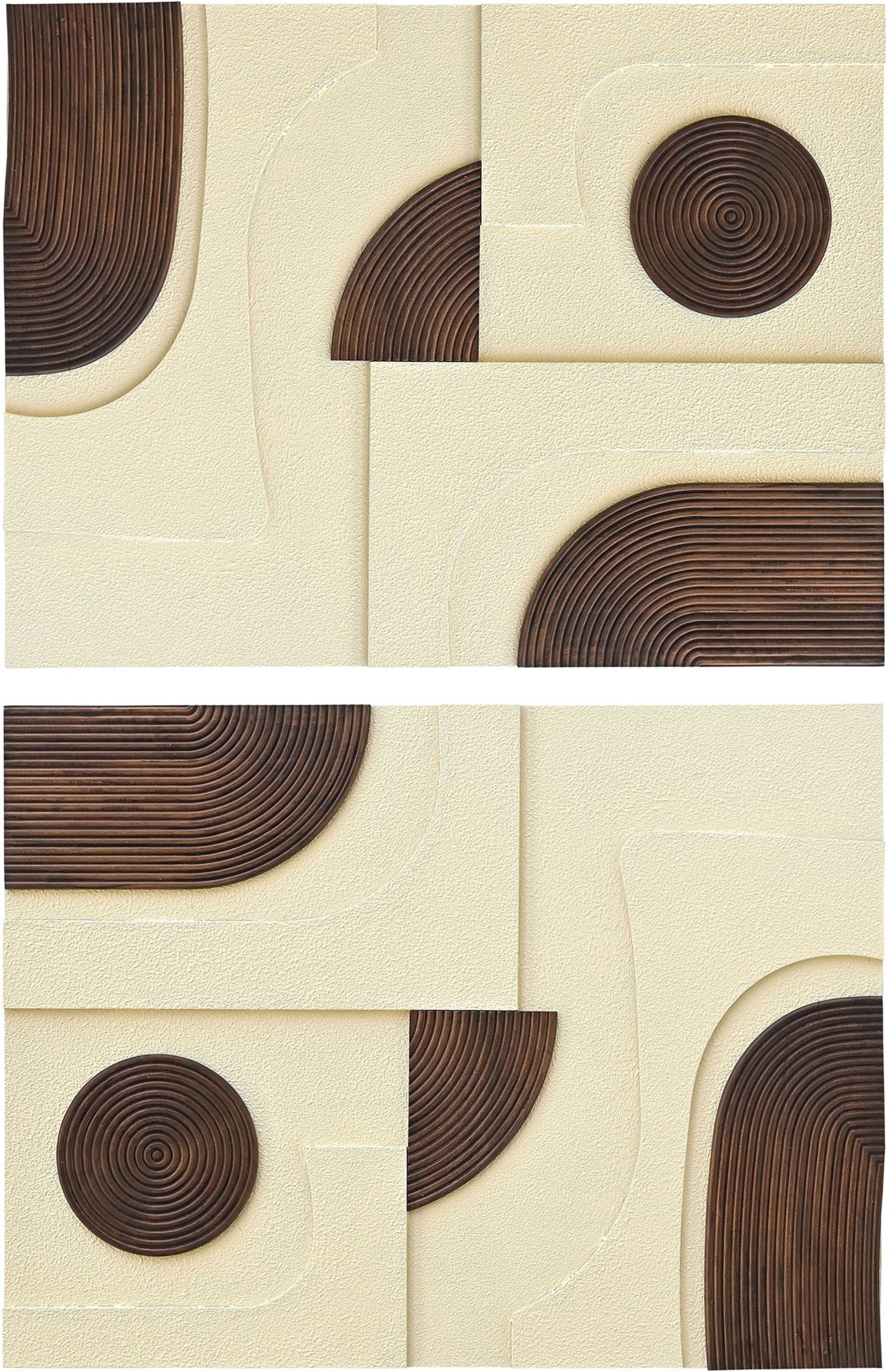 Element - Mango Wood 2 Piece Wall Art