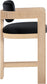 Sacha - Velvet Stool With Natural Base