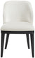 Valeo - Linen Textured Fabric Upholstered Dining Chair (Set of 2) - Painted Black Base