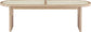 Canovia - Solid Wood And Faux Cane Bench