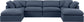 Indulge - Linen 6 Piece Modular Double Chaise Sectional