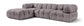 Orin - Velvet 4 Piece Modular Sectional With Chaise