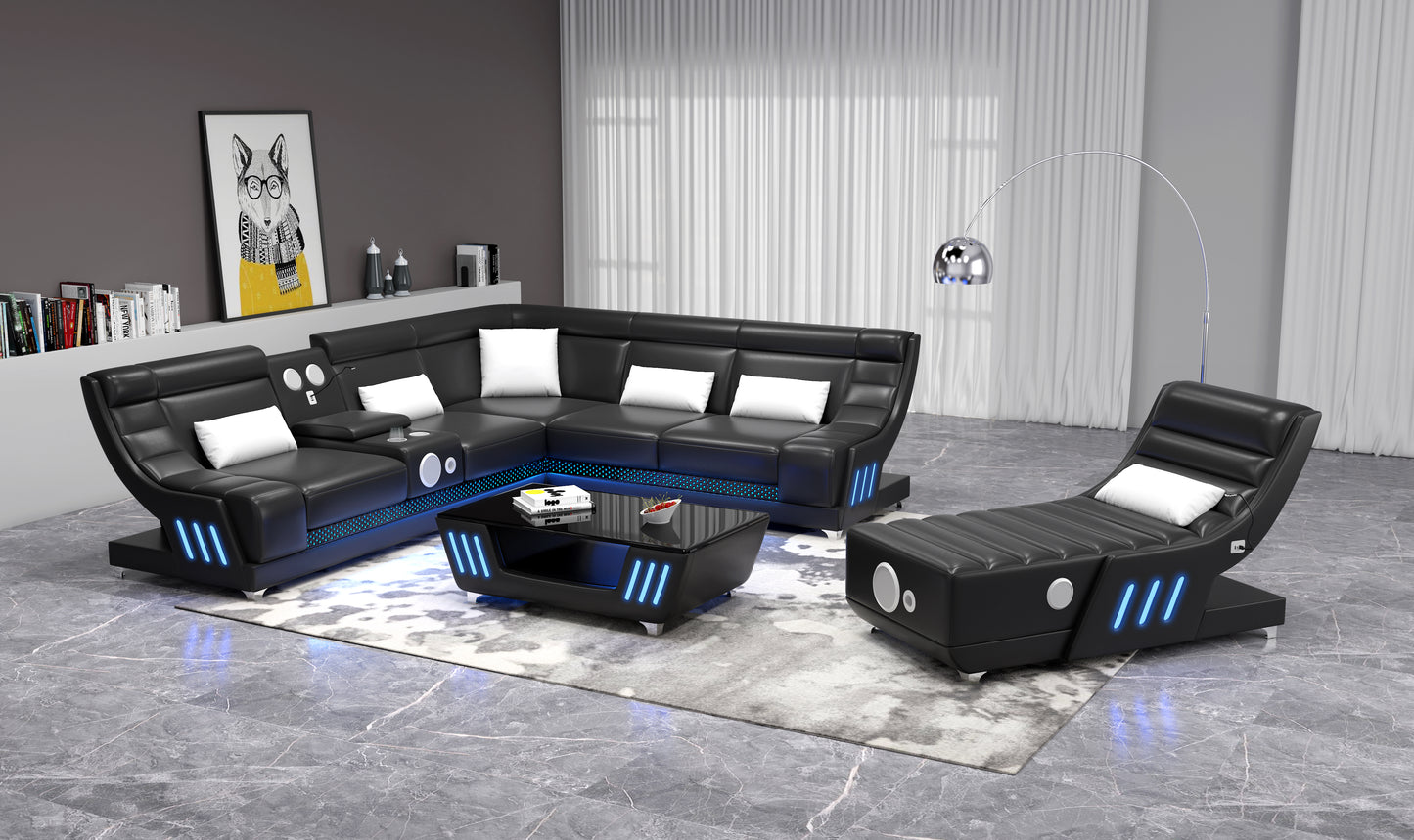 3PC Sectional with Console