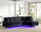 2-Pc Fabric Upholstered Sectional