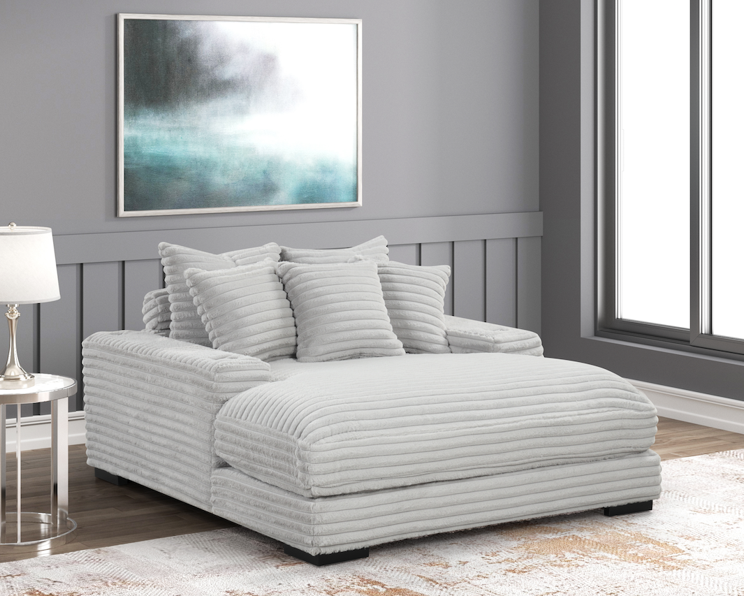 Corduroy Plush Upholstered Chaise