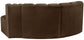 Arc - Velvet 3 Piece Modular L-Shaped Sofa