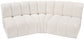Arc - Boucle Fabric 3 Piece Modular Corner Sofa