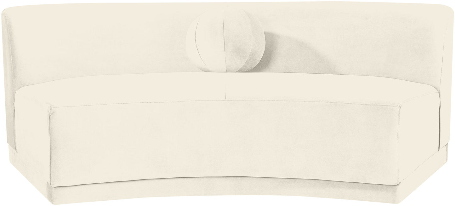 Avra - Velvet Performance Fabric Upholstered Armless Sofa