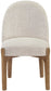 Torino - Upholstered Dining Chair With Brushed Brown Base (Set of 2)