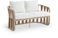 San Pietro - Resilient Waterproof Fabric 60.5" Upholstered Outdoor Patio Loveseat