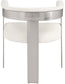 Romeo - Faux Leather Dining Chair With Silver Base (Set of 2)