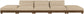 Turin - Chenille Fabric Upholstered Modular Sectional - Beige