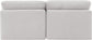 Indulge - Velvet 2 Seat Modular Armless Sofa