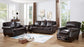 U212 - Faux Leather Recliner Chair - Brown
