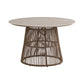 Alesso - Round Dining Table - Brown / Sand