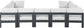 Nizuc - Outdoor Patio 9 Piece Modular Sectional With Gray Frame