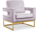 Noah - Accent Chair with Gold Legs