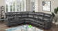 U21 - 3 Piece Power Reclining Sectional With Screen - Black
