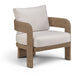 Sandbay - Olefin Water Resistant Fabric And Wicker Outdoor Patio Accent Chair