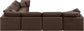Indulge - Velvet 6 Piece Modular Corner Sectional