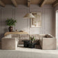 Rummi - Velvet Performance Fabric Upholstered Modular Sectional