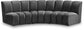 Infinity - 3 Piece Velvet Modular Sectional