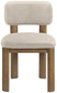 Paloma - Vegan Leather Upholstered Dining Chair (Set of 2) - Brown Frame