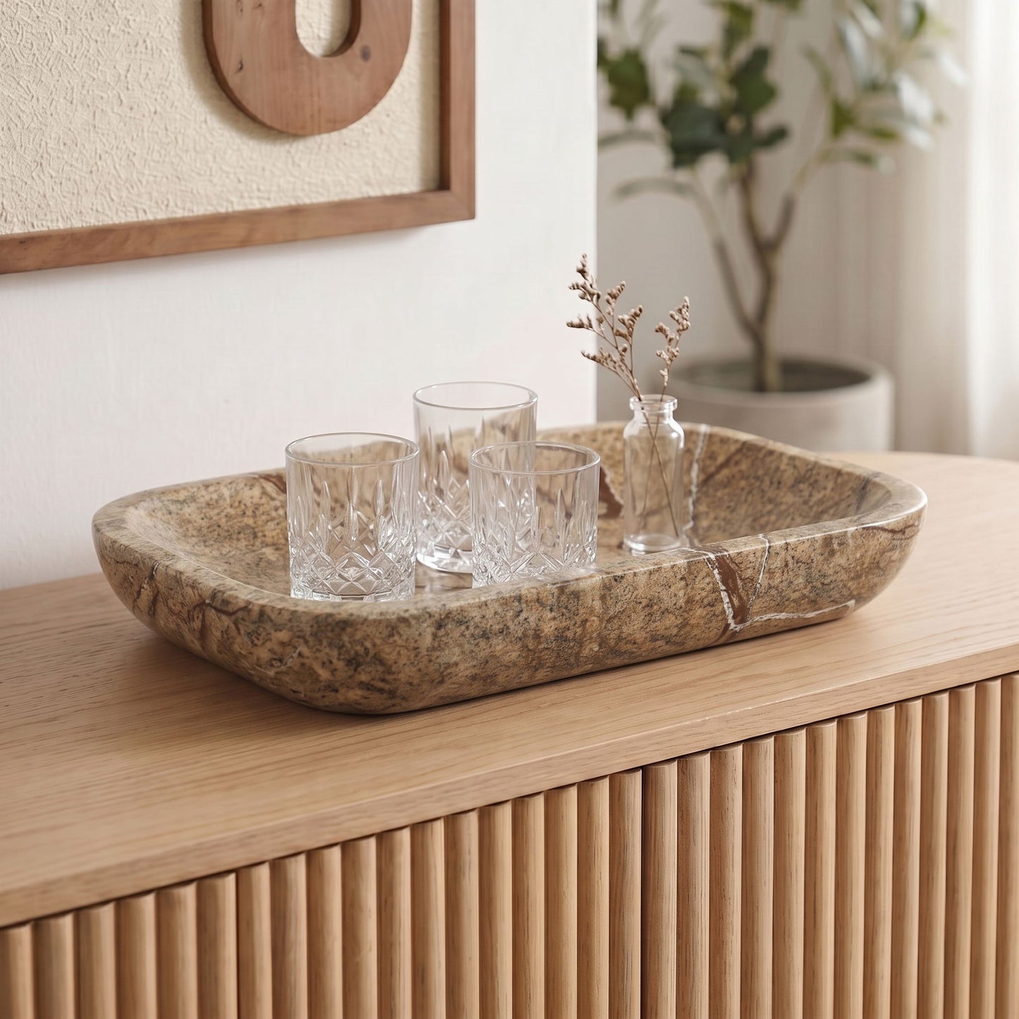 Joel - Genuine Marble Tray