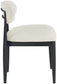 Riccio - Fabric Dining Side Chair (Set of 2) - Black Frame
