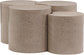 Dimple - 20" 4 Piece Modular Coffee Table - Terazzo Finish
