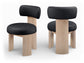 Atelier - Vegan Leather Upholstered Dining Chair (Set of 2) - Painted Natural Frame