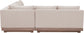 Solace - Olefin Performance Fabric 3 Piece Outdoor Patio Modular Sectional (Sofa, Loveseat & Corner Chair)
