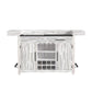 Rogen Rustic - Bar Table With Ice Tray, USB And Power - Rustic White
