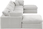 Comfy - 6 Piece Velvet Modular Double Chaise Sectional