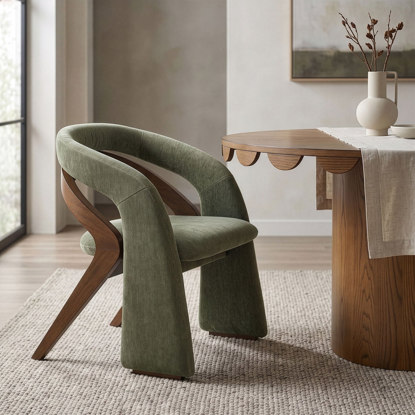 Riven - Fabric Upholstered Dining Chair