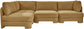Hammond - Velvet Performance Fabric Upholstered 4 Piece Armless Sectional