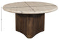 Pietra - Travertine And Mango Wood Table