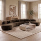 Avra - 177.5" Velvet Performance Fabric Upholstered Sectional